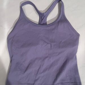Lavender sphinx cat Ribbed Tank Top in Large